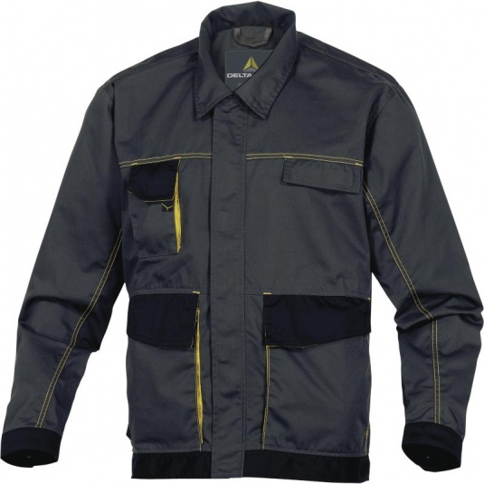 Delta Plus Panoply Mysen D-Mach Black Softshell Jacket Lightweight Work Coat 